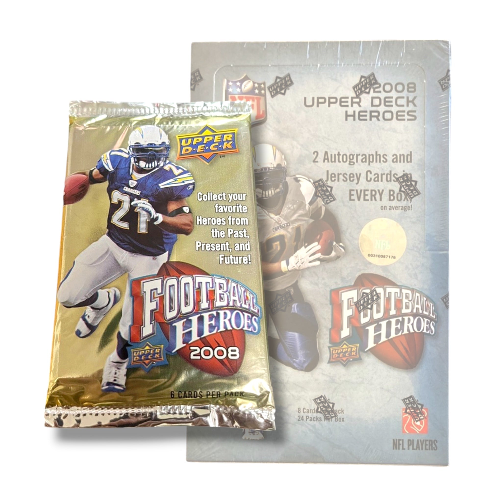 2008 Upper Deck Football Heroes 6-Card Pack