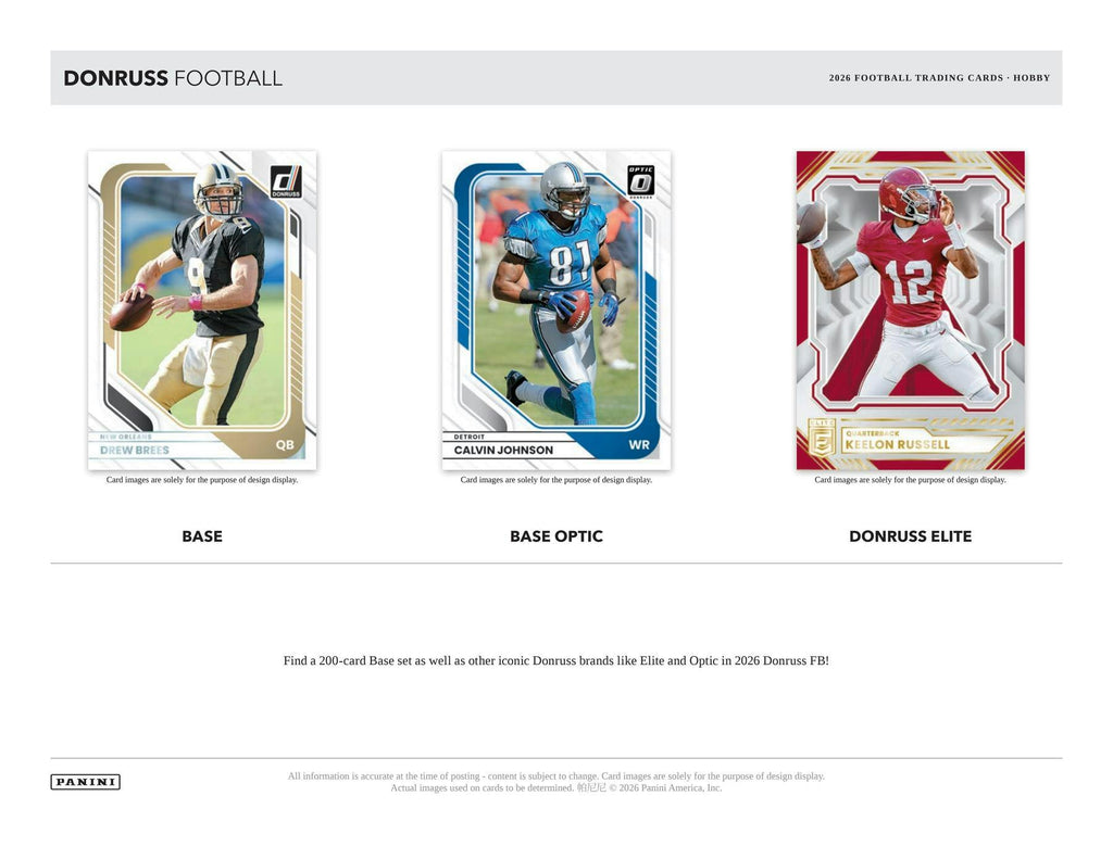 2026 Panini Donruss Football Hobby Box (10/28)