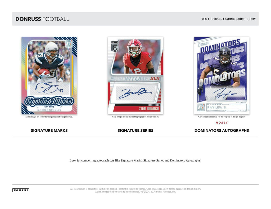 2026 Panini Donruss Football Hobby Box (10/28)