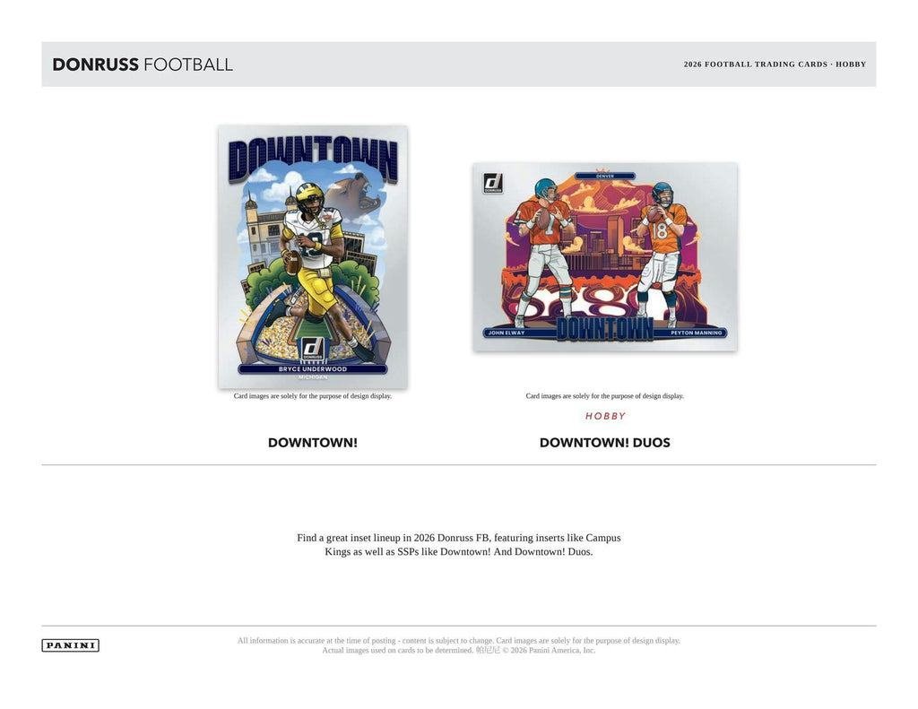 2026 Panini Donruss Football Hobby Box (10/28)