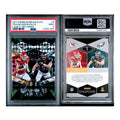 PANINI DONRUSS ELITE FAMILY TIES #6 T.KELCE/J.KELCE FAMILY TIES-GREEN PSA 9 (SY)