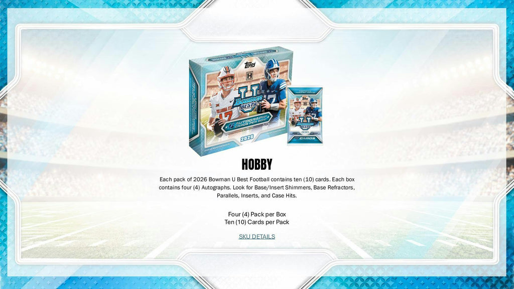 2026 Bowman's Best University Football Hobby Box (10/30)