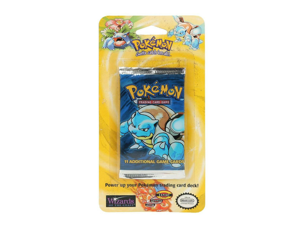 Pokémon TCG: Base Set 1 Unlimited Sealed Blister Booster Pack Blastoise Art (UNWEIGHED)