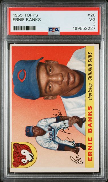 1955 Topps Ernie Banks #28 PSA 3 (GC)
