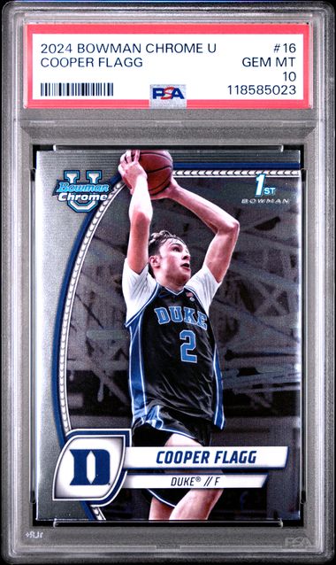 2024-25 Bowman U Chrome Cooper Flagg #16 PSA 10 (GC) 1/3
