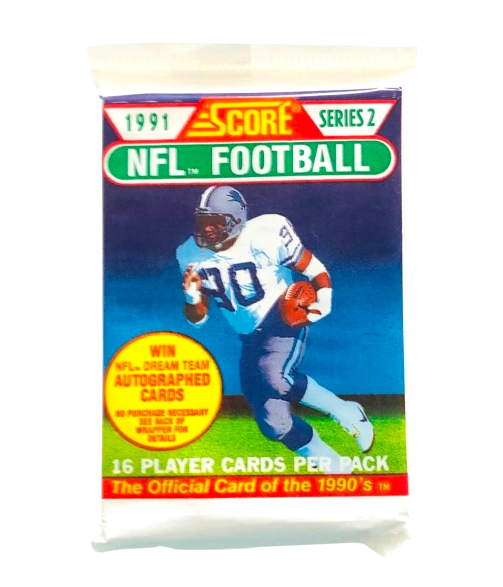 1990 Score Series 2 Football 16-Card Pack Wax Wax
