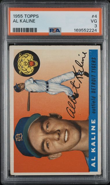 1955 Topps Al Kaline #4 PSA 3 (GC)