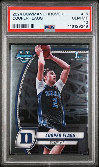 2024-25 Bowman U Chrome Cooper Flagg #16 PSA 10 (GC) 3/3