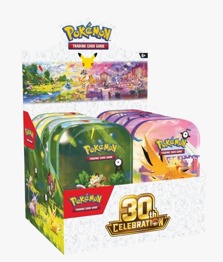 Pokémon TCG: 30th Celebration Mini Tin Display (10/2/26)