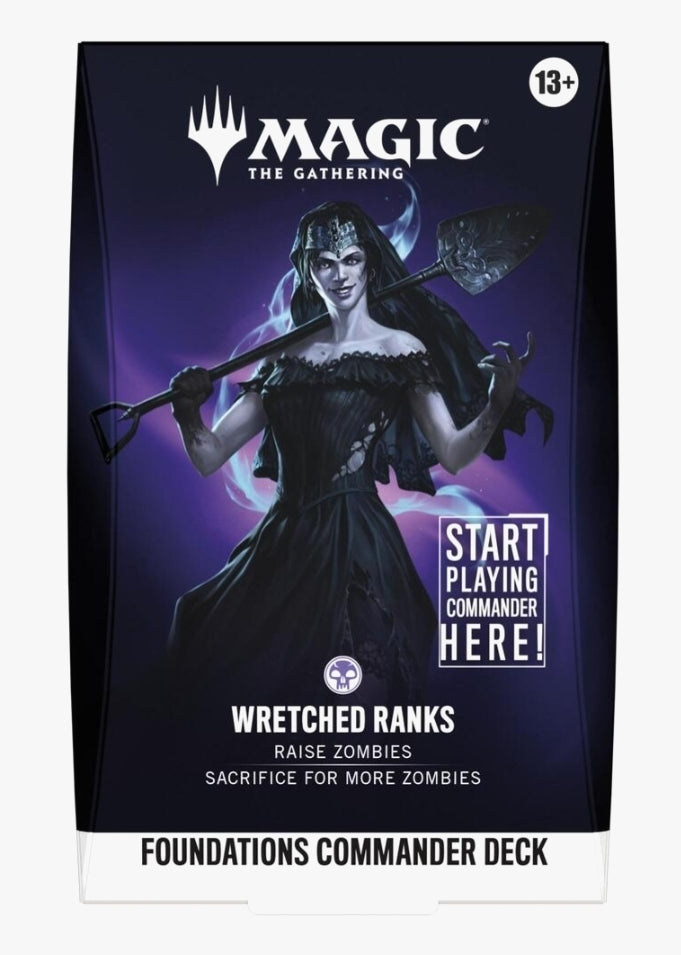 Magic The Gathering TCG: Foundations Commander Deck - Wretched Ranks (10/2)