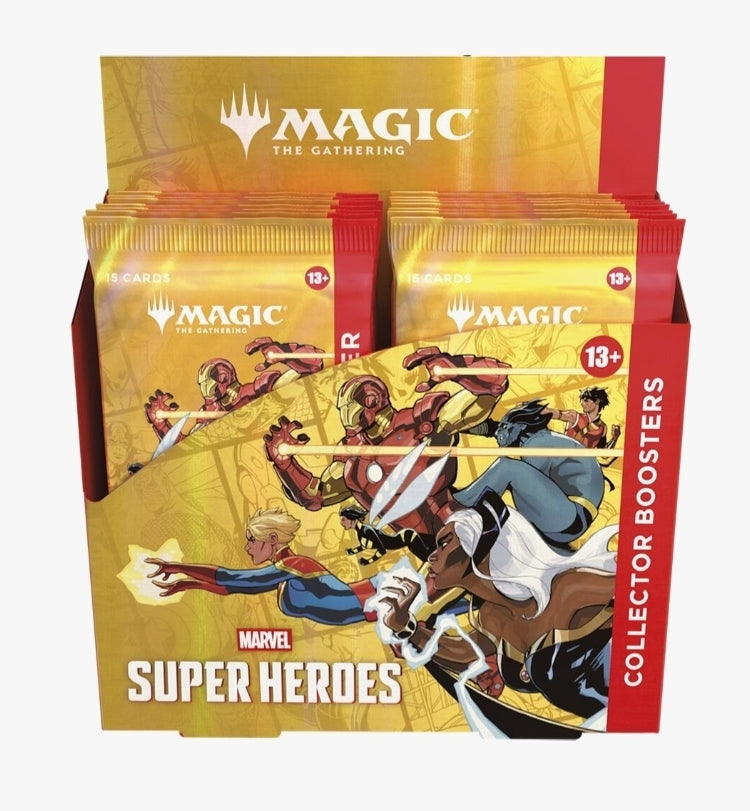Magic The Gathering TCG: Marvel Super Heroes - Collector Booster Display- 6/26