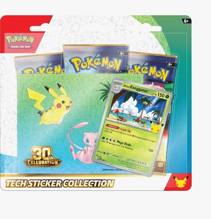 30th Celebration Tech Sticker Collection Assorted(Lucario)(Alolan Exeggutor) (9/16/26)