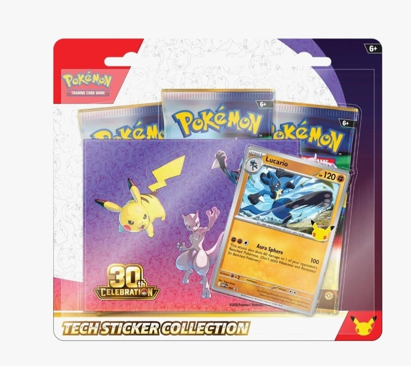 30th Celebration Tech Sticker Collection Assorted(Lucario)(Alolan Exeggutor) (9/16/26)