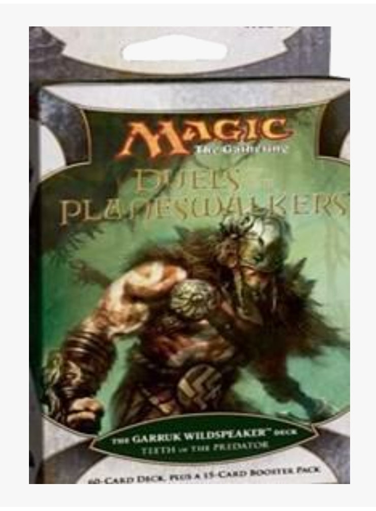 Magic The Gathering TCG: Teeth of the Predator Garruk Wildspeaker Deck - Duels of the Planeswalkers