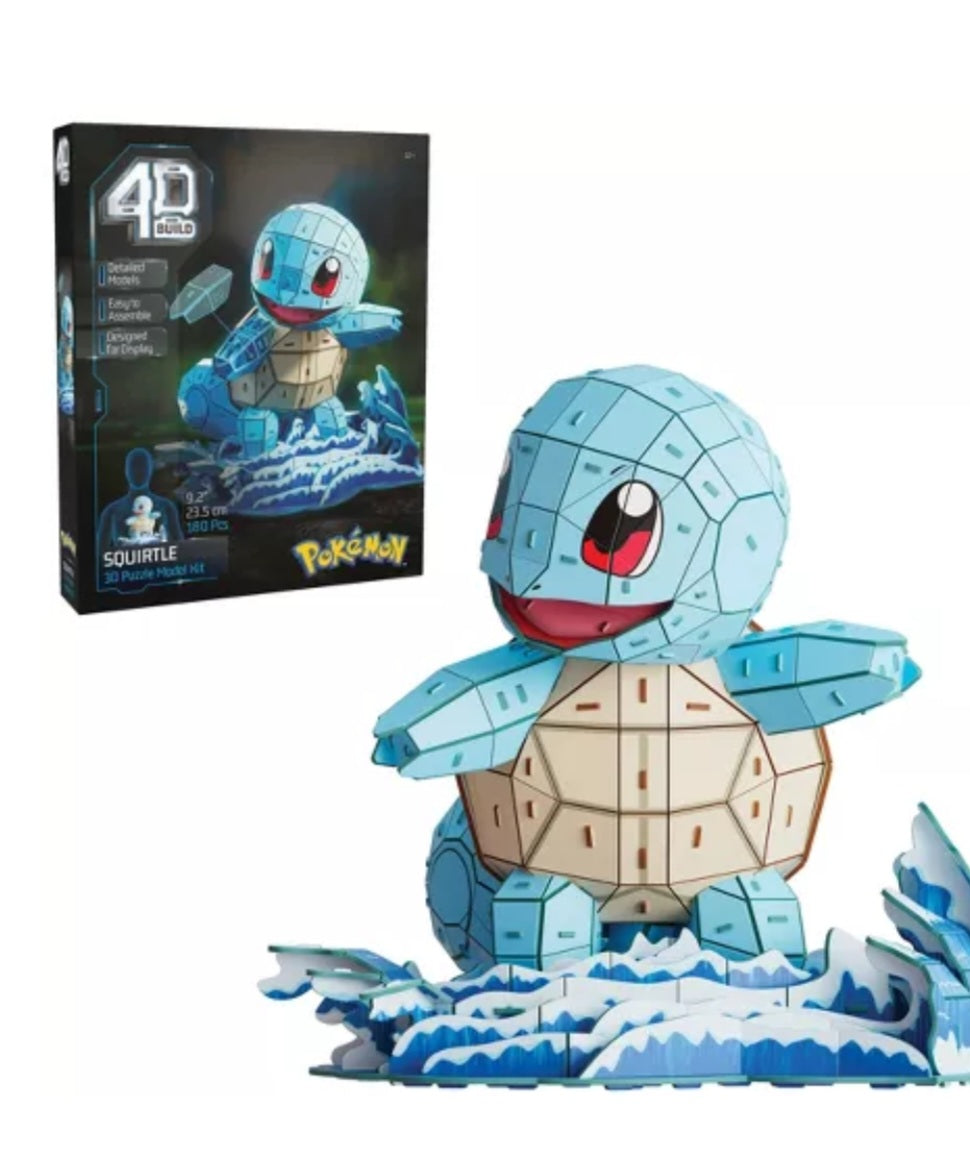 Pokemon: 4D build- Squirtle 3D Puzzle Model Kit