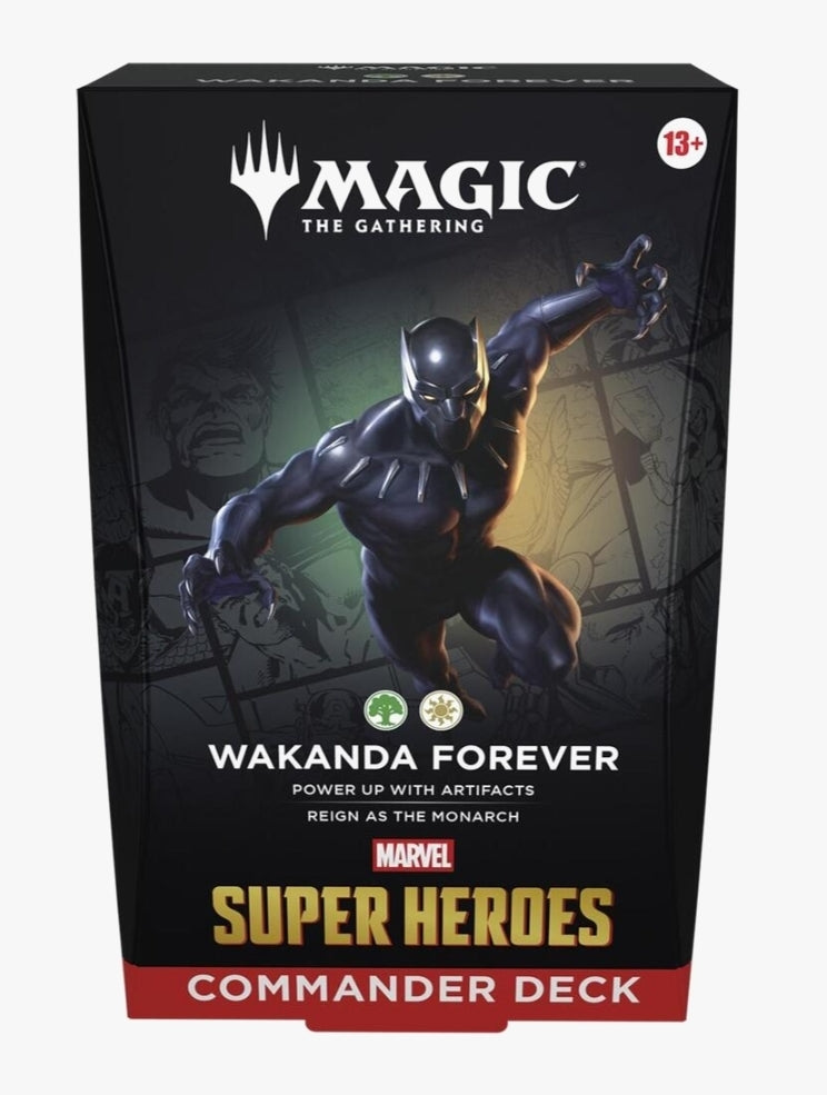 Magic The Gathering TCG:
Marvel Super Heroes Commander Deck - (Wakanda Forever)- 6/26