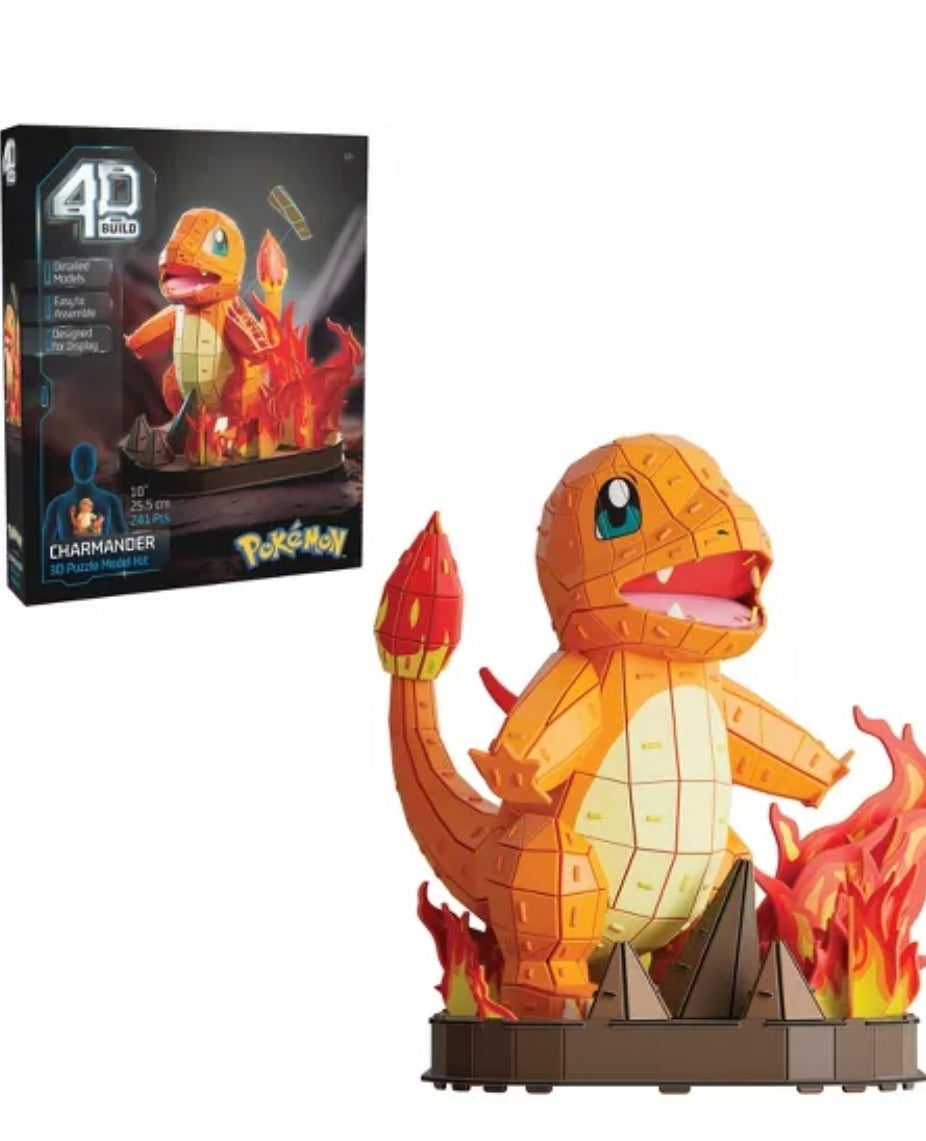 Pokemon: 4D build- Charmander 3D Puzzle Model Kit