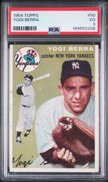 1954 Topps Yogi Berra #50 PSA 3 (GC)