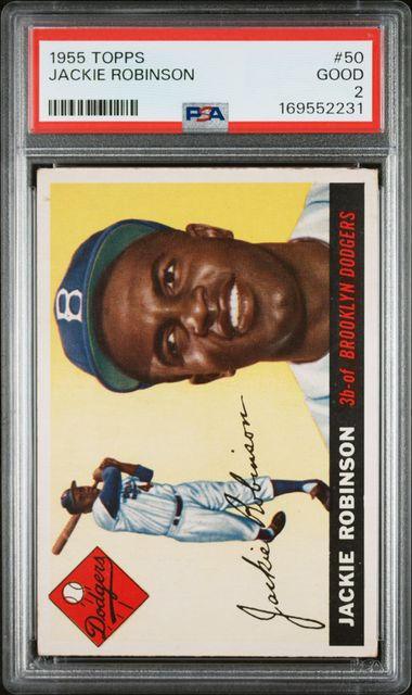 1955 Topps Jackie Robinson #50 PSA 2 (GC)